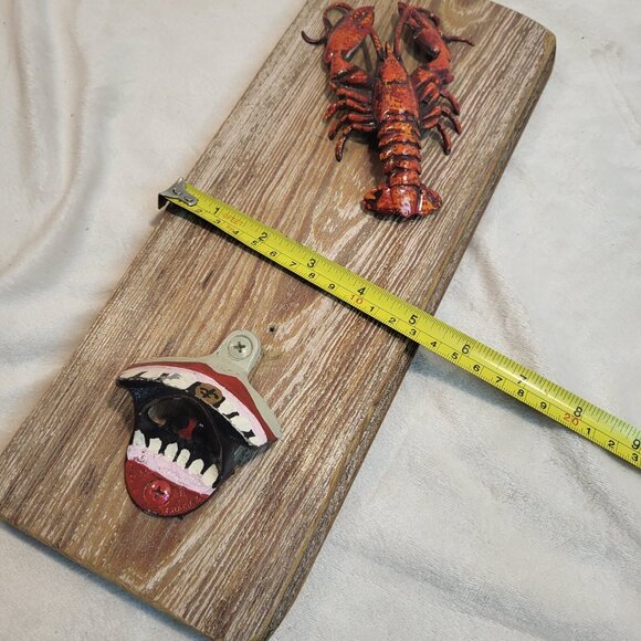 Lobster Bottle Opener wall hanging bar artwork decor signed 2012 - Picture 6 of 9
